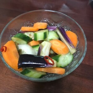 野菜たっぷり塩昆布の漬物